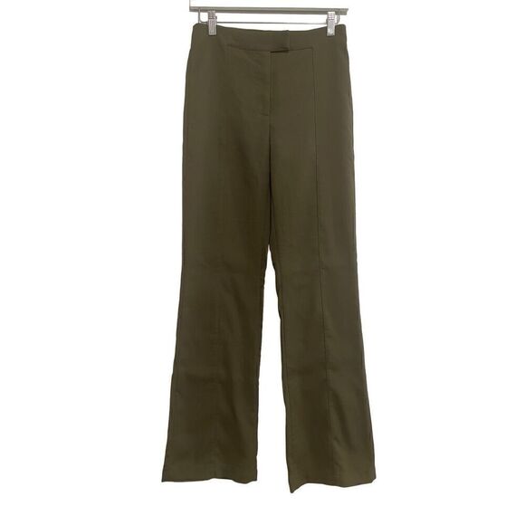 & Other Stories soft flare trousers olive green size US 4 - Picture 1 of 6